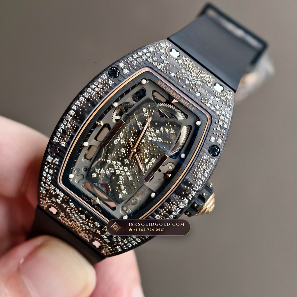 Richard Mille RM 07-01 Automatic Tonneau Misty Night Carbon TPT & Gold Leaf — Salon Edition angle 2