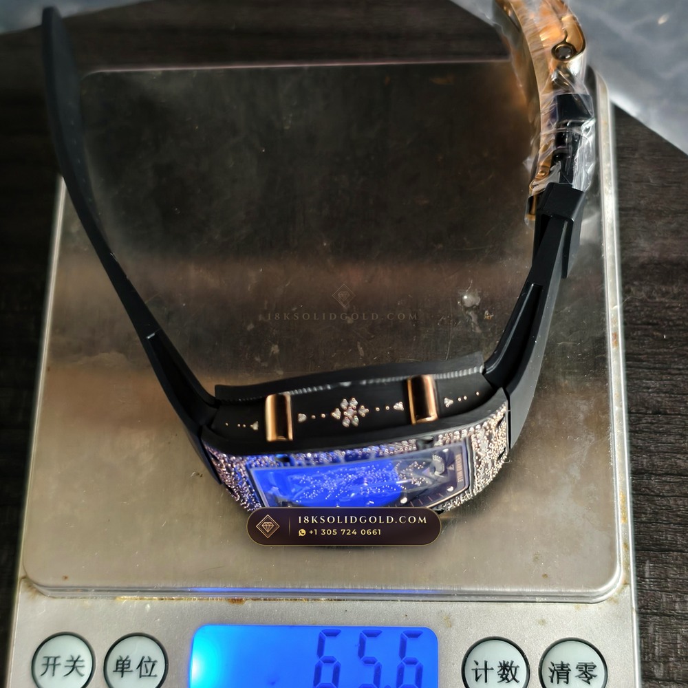 Richard Mille RM 07-01 Automatic Tonneau Misty Night Carbon TPT & Gold Leaf — Salon Edition — Studio Gallery Plate IX in Carbon TPT & Grade 5 Titanium (58.0g Verified Mass, Richard Mille Cal. CRMA2 Variable-Geometry Rotor)