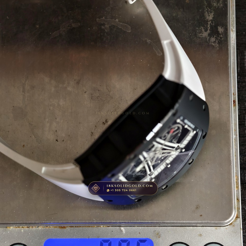 Richard Mille RM 61-01 Yohan Blake Asymmetric Carbon TPT Skeleton — Salon Edition — Studio Gallery Plate IX in Carbon TPT & Grade 5 Titanium (55.6g Verified Mass, Richard Mille Cal. RMUL2 Free-Sprung Skeleton)