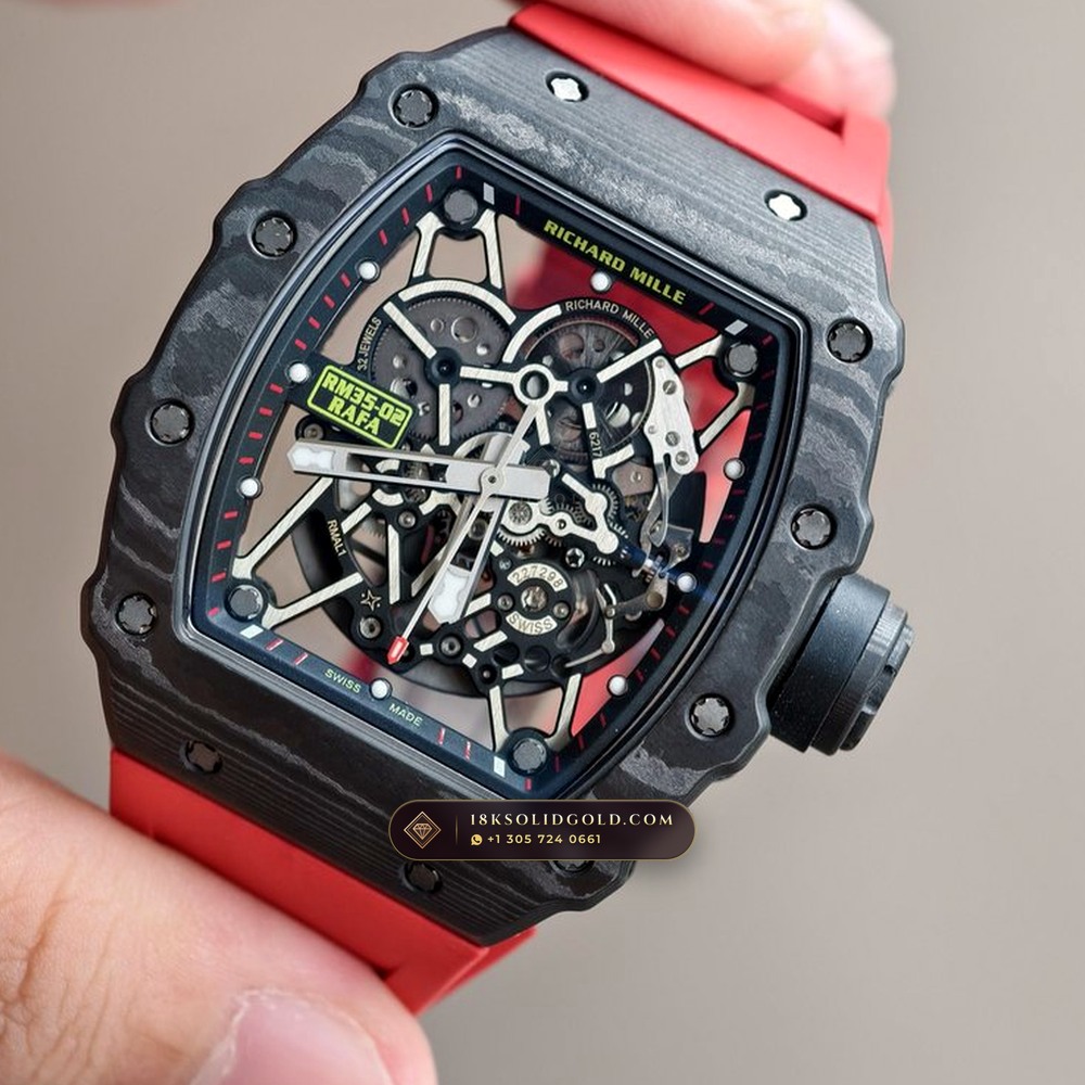 Richard Mille RM 35-02 Rafael Nadal Automatic Carbon TPT Skeleton — Salon Edition angle 3