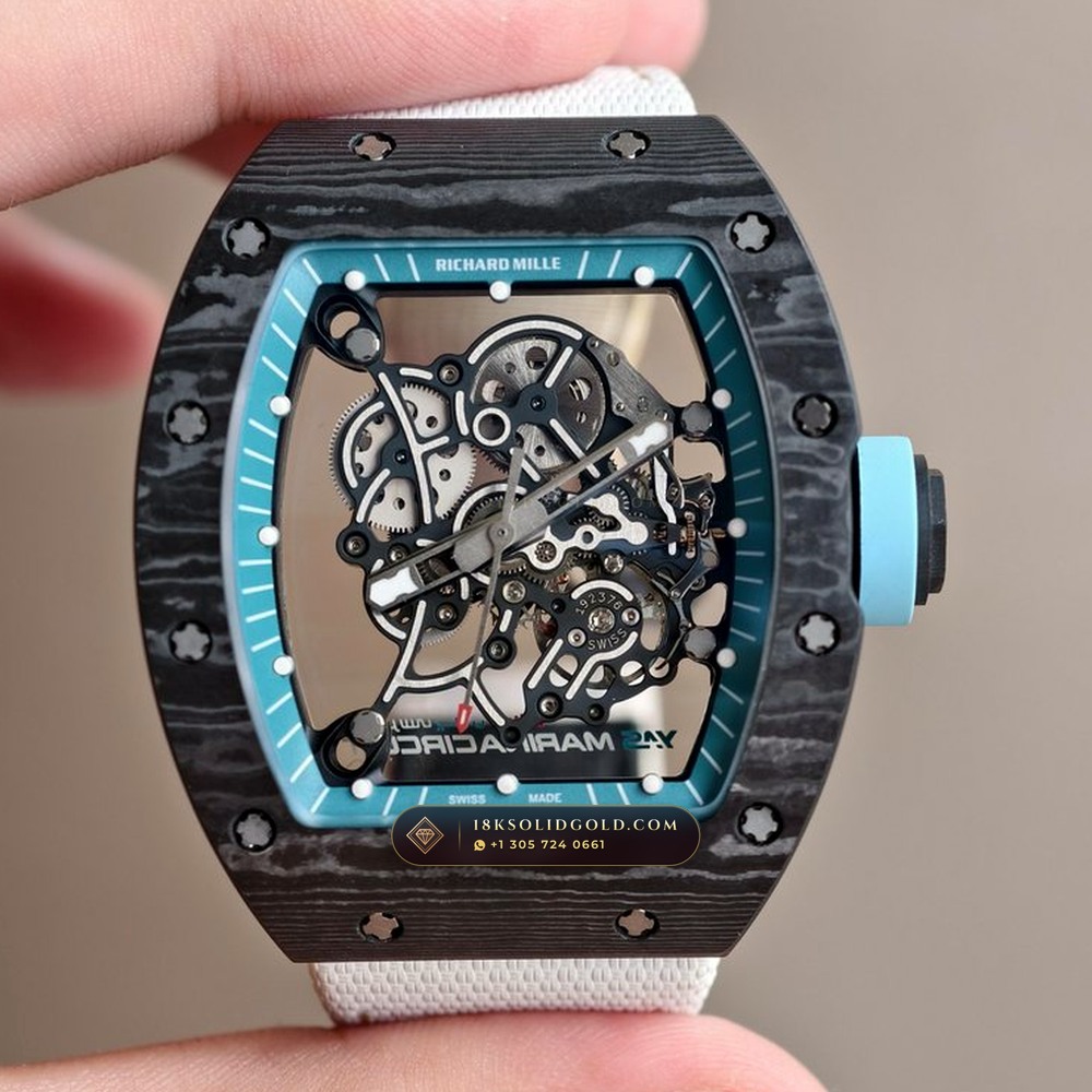 Richard Mille RM 055 Bubba Watson Yas Marina Carbon TPT & Turquoise — Salon Edition