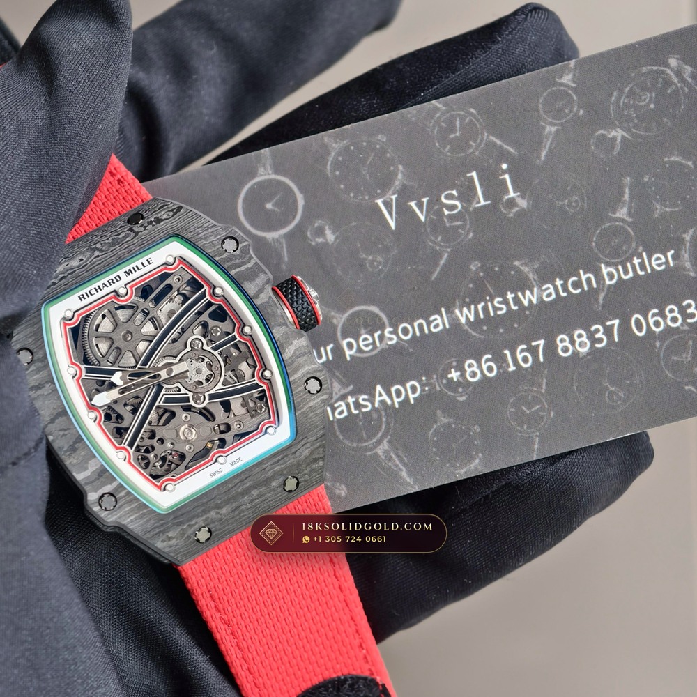 Richard Mille RM 67-02 Automatic Extra-Flat Italy Limited Edition Chronometer Regulated Spec — Salon Edition — Studio Gallery Plate VIII in Carbon TPT & Grade 5 Titanium (33.6g Verified Mass, Richard Mille Cal. CRMA7 Skeletonized Titanium)