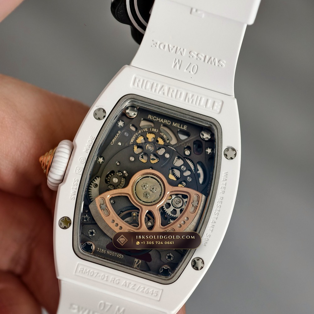 Richard Mille RM 07-01 Automatic Tonneau — Salon Edition — Studio Gallery Plate VII in Carbon TPT & Grade 5 Titanium (58.1g Verified Mass, Richard Mille Cal. CRMA2 Variable-Geometry Rotor)