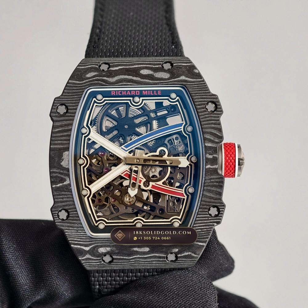Richard Mille RM 67-02 Automatic Extra-Flat Sebastien Ogier Carbon TPT Hand-Chamfered Bevel Spec — Salon Edition
