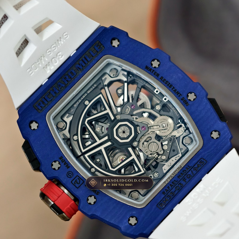 Richard Mille RM 35-03 Automatic Rafael Nadal — Salon Edition — Studio Gallery Plate VII in Carbon TPT & Grade 5 Titanium (50.3g Verified Mass, Richard Mille Cal. RMAL2 Butterfly Split-Rotor)