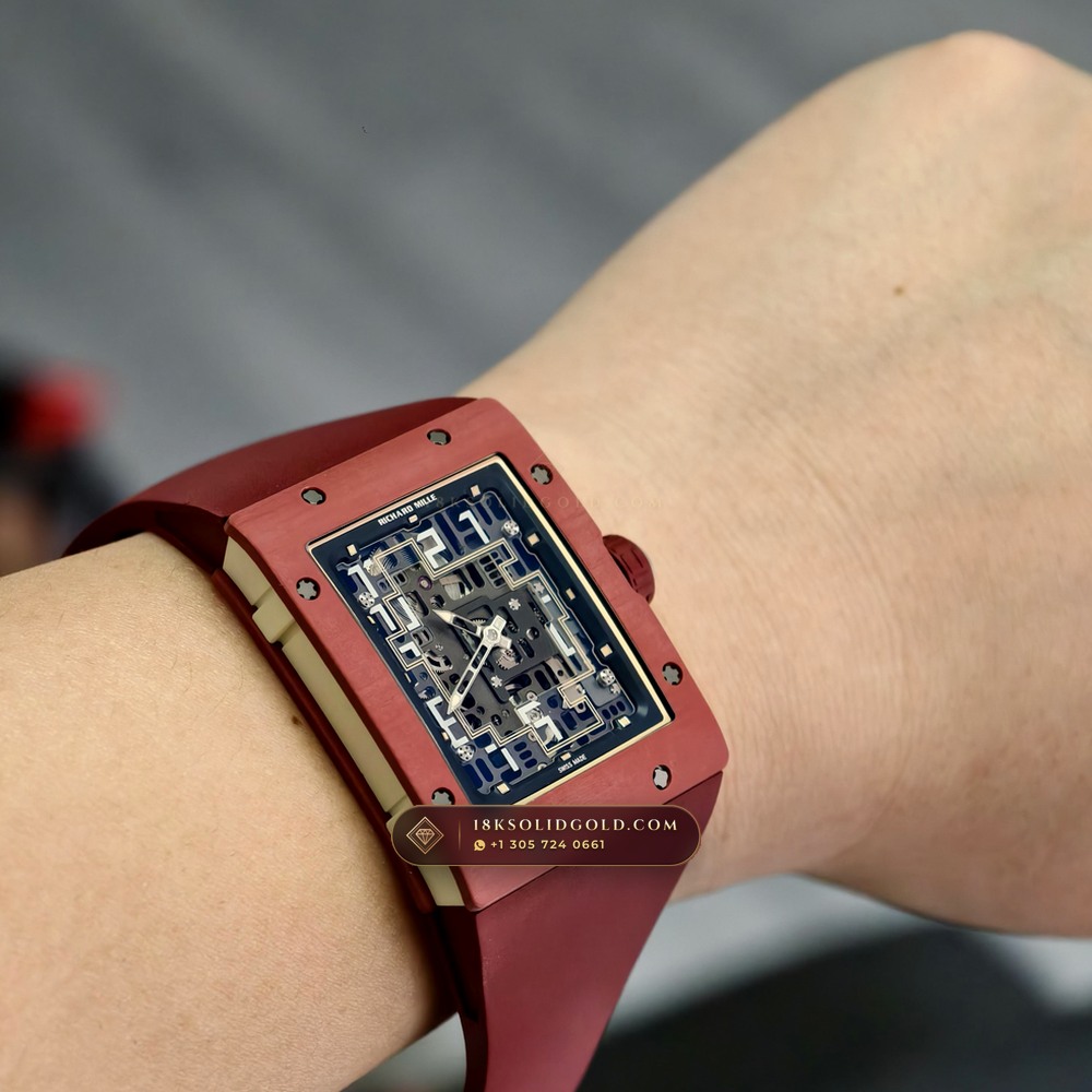 Richard Mille RM 16-02 Automatic Extra-Flat Rectangular — Salon Edition — Studio Gallery Plate VIII in Grade 5 Titanium Monobloc (53.8g Verified Mass, Richard Mille Cal. CRMA9 Skeletonized)