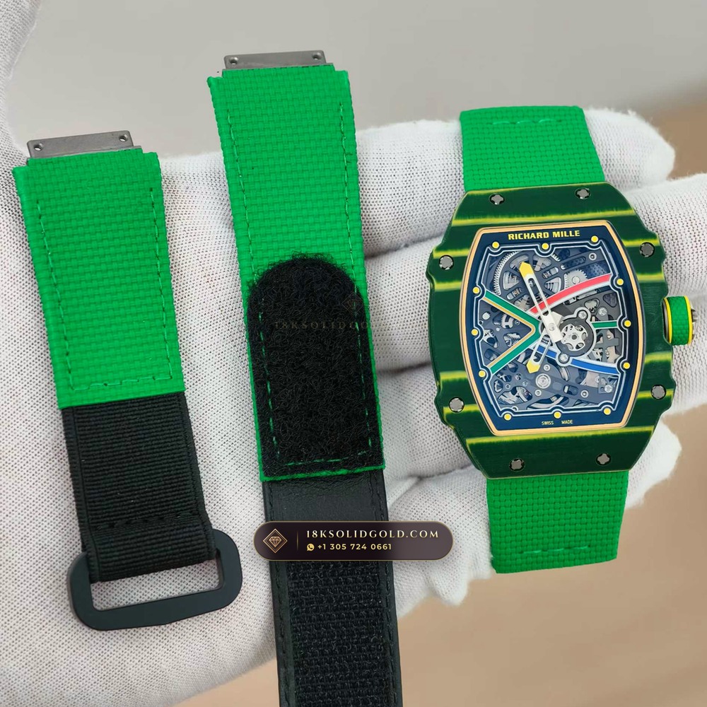 Richard Mille RM 67-02 Automatic Extra-Flat Wayde van Niekerk Green & Yellow Quartz TPT — Salon Edition