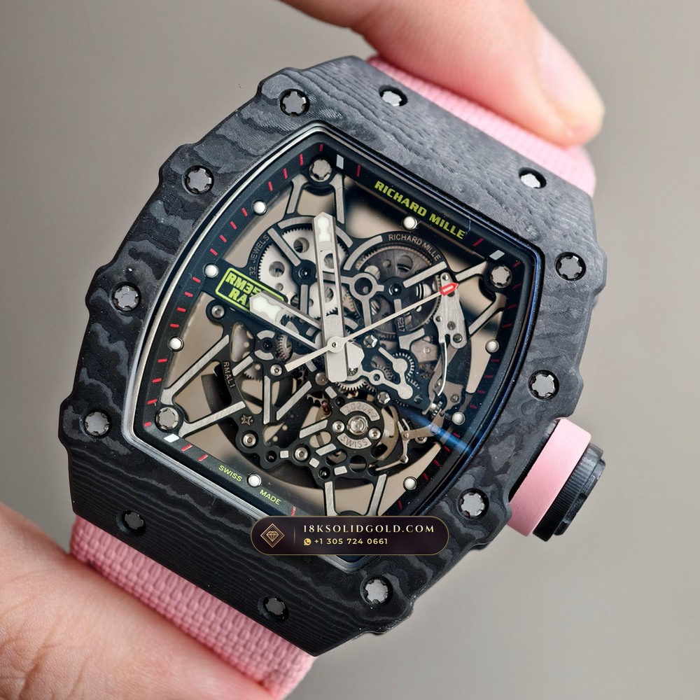 Richard Mille RM 35-02 Rafael Nadal Automatic Black Carbon TPT — Salon Edition angle 3