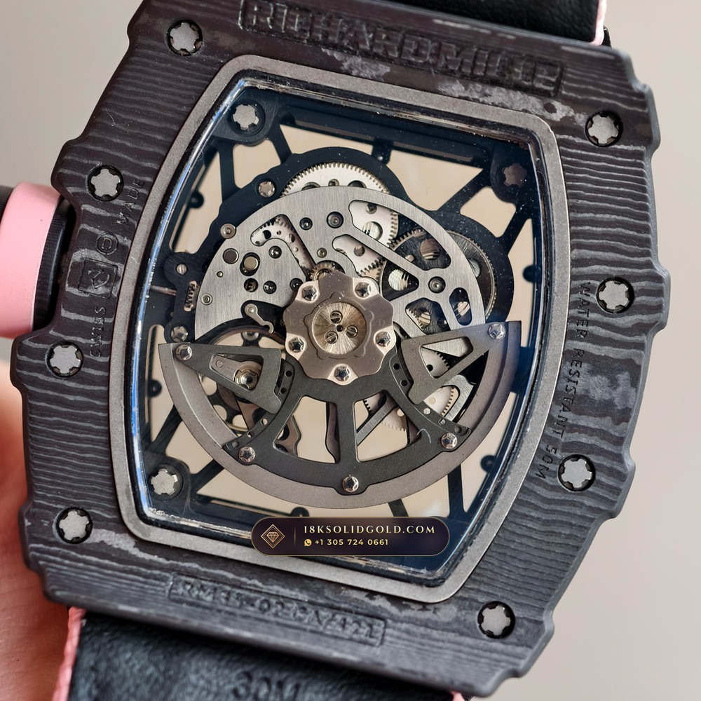 Richard Mille RM 35-02 Rafael Nadal Automatic Black Carbon TPT — Salon Edition — Studio Gallery Plate VIII in Carbon TPT & Grade 5 Titanium (50.4g Verified Mass, Richard Mille Cal. RMAL1 Variable-Geometry Rotor)