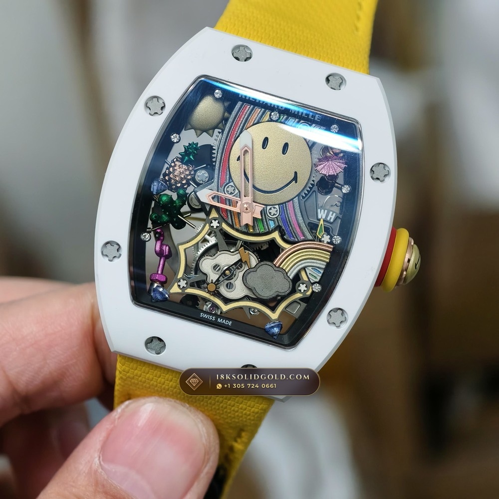 Richard Mille RM Tourbillon Haute Horlogerie Smiley Tourbillon Reference RM 088 — Salon Edition angle 3