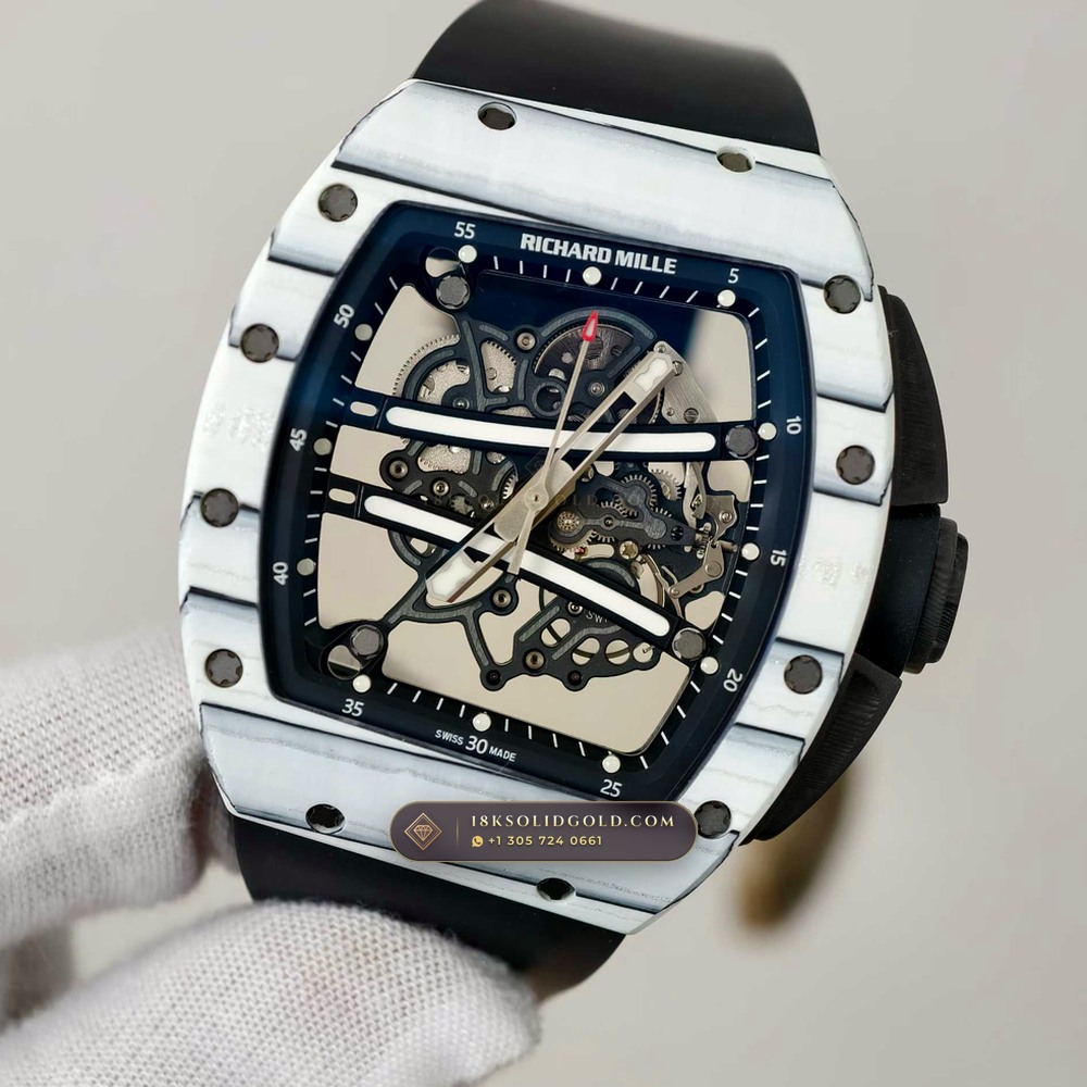 Richard Mille RM 61-01 Yohan Blake Asymmetric White Quartz TPT — Salon Edition angle 3