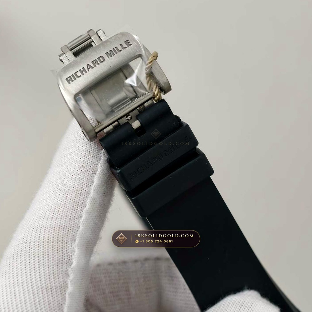 Richard Mille RM 61-01 Yohan Blake Asymmetric White Quartz TPT — Salon Edition — Studio Gallery Plate VII in Carbon TPT & Grade 5 Titanium (55.3g Verified Mass, Richard Mille Cal. RMUL2 Free-Sprung Skeleton)