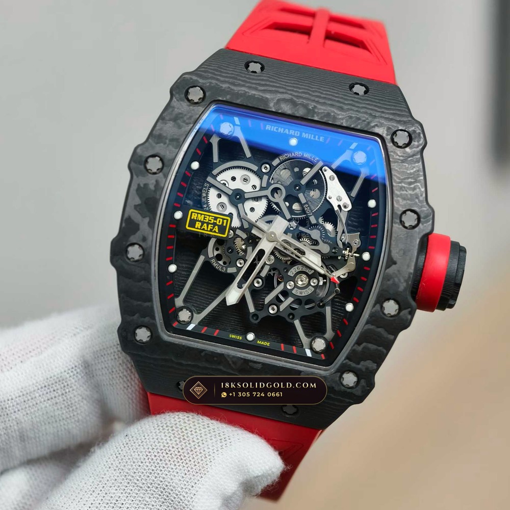Richard Mille RM 35-01 Rafael Nadal Manual Winding Sapphire Caseback Spec — Salon Edition angle 3