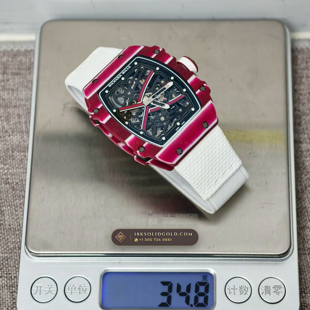 Richard Mille RM 67-02 Automatic Extra-Flat Mutaz Barshim Crimson Quartz TPT Geneva Atelier Spec — Salon Edition — Studio Gallery Plate VIII in Carbon TPT & Grade 5 Titanium (33.2g Verified Mass, Richard Mille Cal. CRMA7 Skeletonized Titanium)