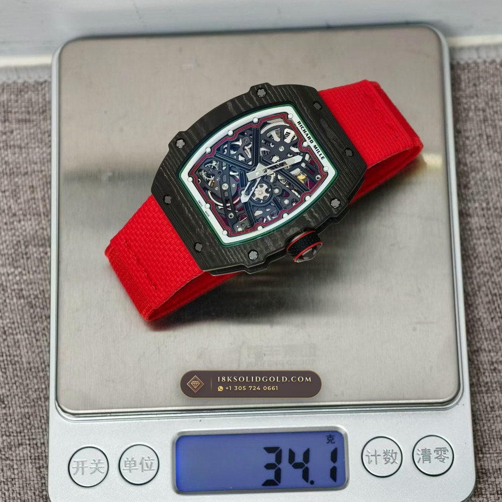 Richard Mille RM 67-02 Automatic Extra-Flat Italy Limited Edition — Salon Edition — Studio Gallery Plate VIII in Carbon TPT & Grade 5 Titanium (33.6g Verified Mass, Richard Mille Cal. CRMA7 Skeletonized Titanium)