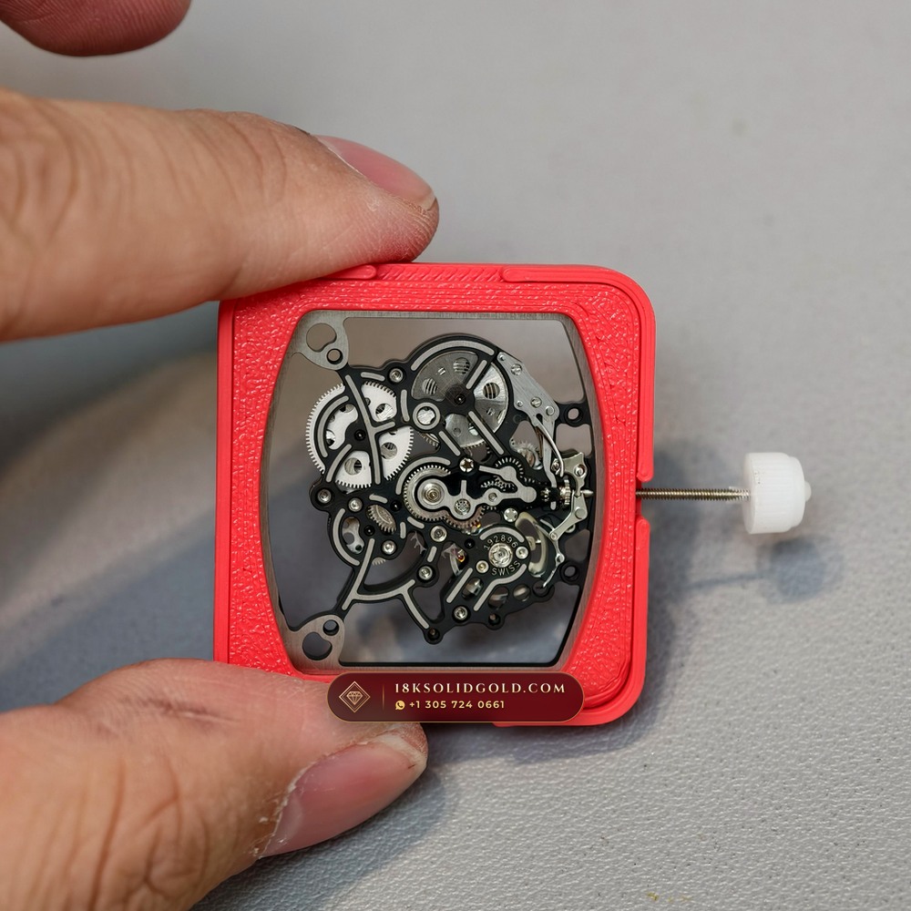 Richard Mille RM 055 Bubba Watson Manual Winding Master Watchmaker Spec — Salon Edition — Studio Gallery Plate VII in ATZ White Ceramic & Grade 5 Titanium (66.9g Verified Mass, Richard Mille Cal. RMUL2 Grade 5 Titanium Skeleton)
