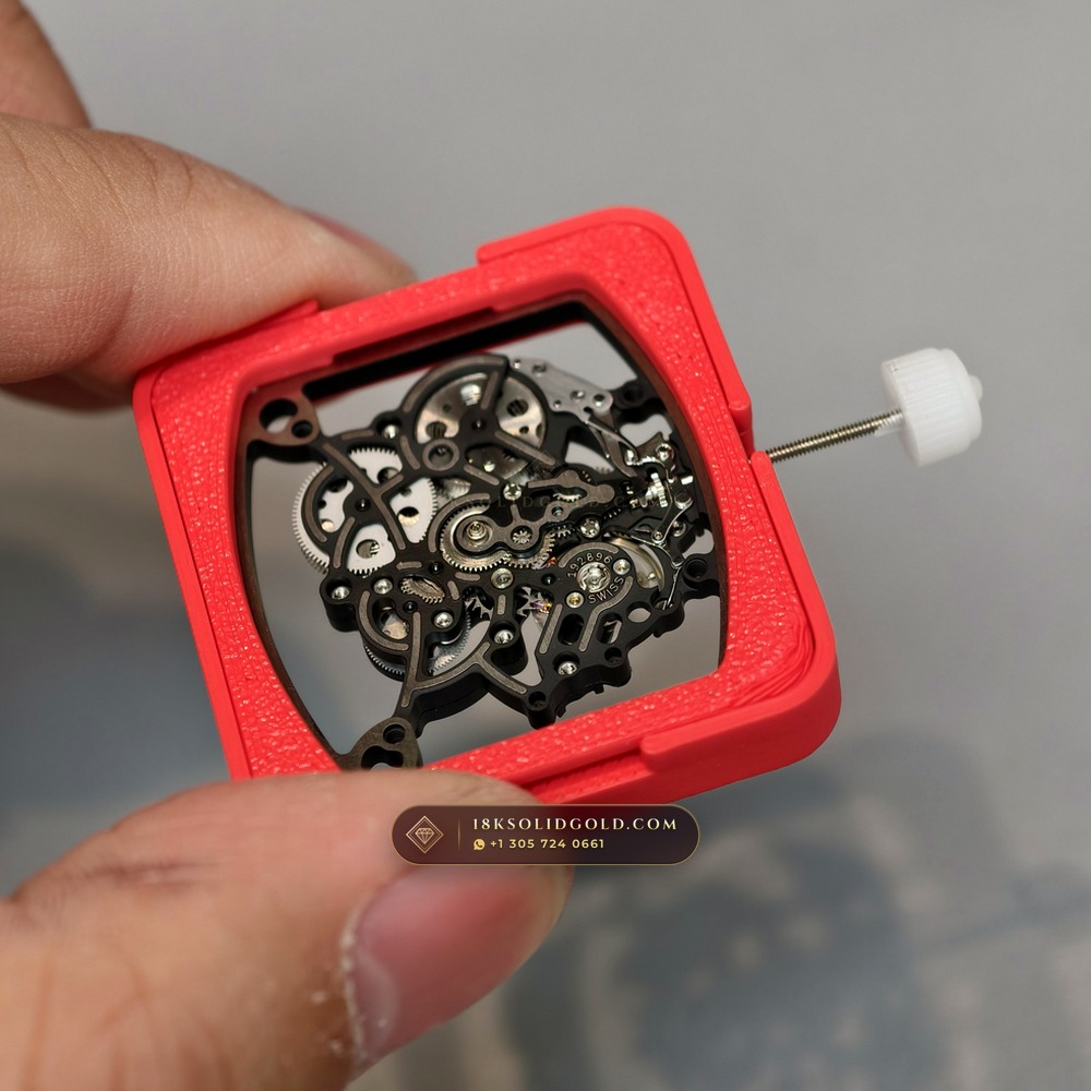 Richard Mille RM 055 Bubba Watson Manual Winding Master Watchmaker Spec — Salon Edition — Studio Gallery Plate VIII in ATZ White Ceramic & Grade 5 Titanium (66.9g Verified Mass, Richard Mille Cal. RMUL2 Grade 5 Titanium Skeleton)