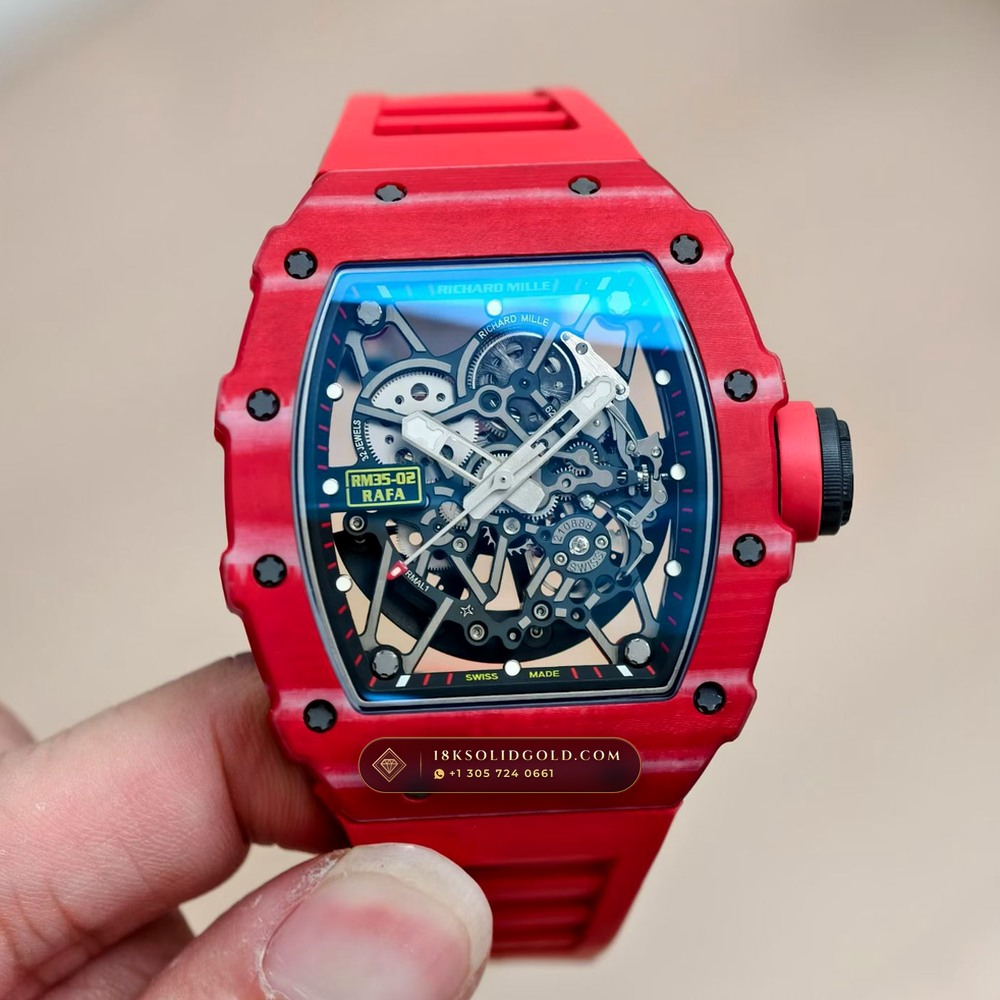 Richard Mille RM 35-02 Rafael Nadal Automatic Crimson Quartz TPT Geneva Atelier Spec — Salon Edition