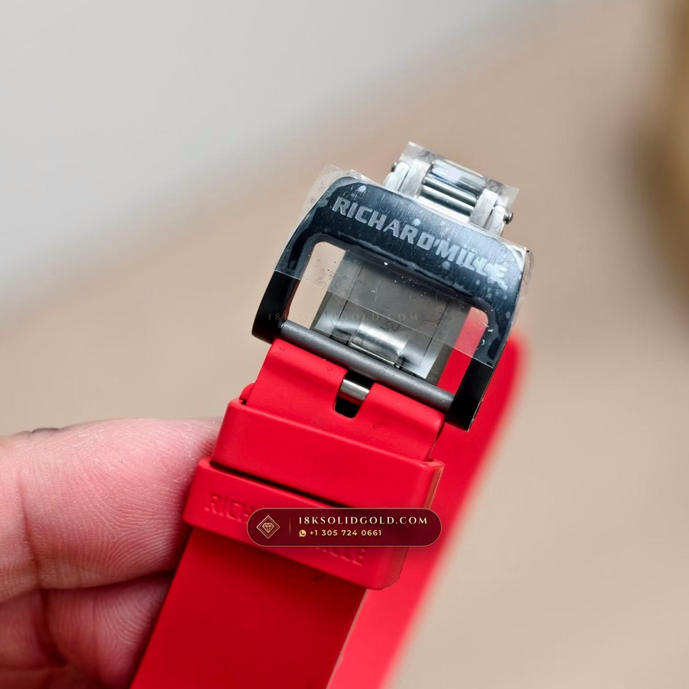 Richard Mille RM 35-02 Rafael Nadal Automatic Crimson Quartz TPT Geneva Atelier Spec — Salon Edition — Studio Gallery Plate VIII in Carbon TPT & Grade 5 Titanium (50.3g Verified Mass, Richard Mille Cal. RMAL1 Variable-Geometry Rotor)