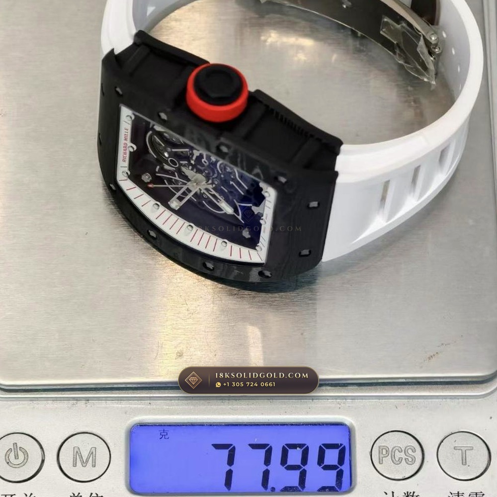 Richard Mille RM 055 Bubba Watson Manual Winding Japan Limited Edition 5-Axis CNC Case — Salon Edition — Studio Gallery Plate VIII in Carbon TPT & Grade 5 Titanium (66.8g Verified Mass, Richard Mille Cal. RMUL2 Grade 5 Titanium Skeleton)