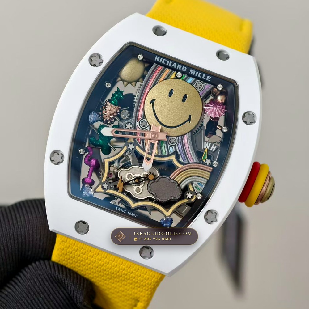 Richard Mille RM Tourbillon Haute Horlogerie Smiley Tourbillon Geneva Atelier Spec Reference RM 088 — Salon Edition angle 3
