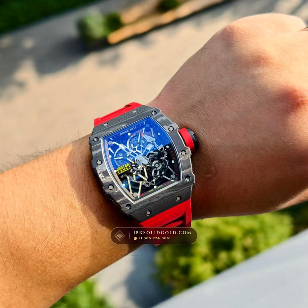 Richard Mille RM 35-02 Rafael Nadal Automatic Free-Sprung Calibre — Salon Edition — Studio Gallery Plate VIII in Carbon TPT & Grade 5 Titanium (50.1g Verified Mass, Richard Mille Cal. RMAL1 Variable-Geometry Rotor)