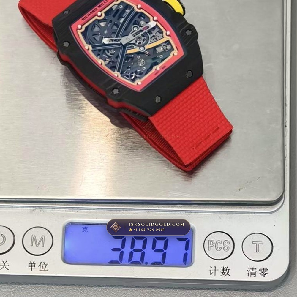 Richard Mille RM 67-02 Automatic Extra-Flat Alexander Zverev Carbon TPT — Salon Edition — Studio Gallery Plate IX in Carbon TPT & Grade 5 Titanium (33.4g Verified Mass, Richard Mille Cal. CRMA7 Skeletonized Titanium)