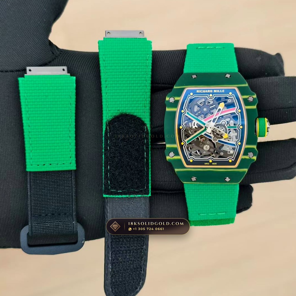 Richard Mille RM 67-02 Automatic Extra-Flat Wayde van Niekerk Green & Yellow Quartz TPT Geneva Atelier Spec — Salon Edition