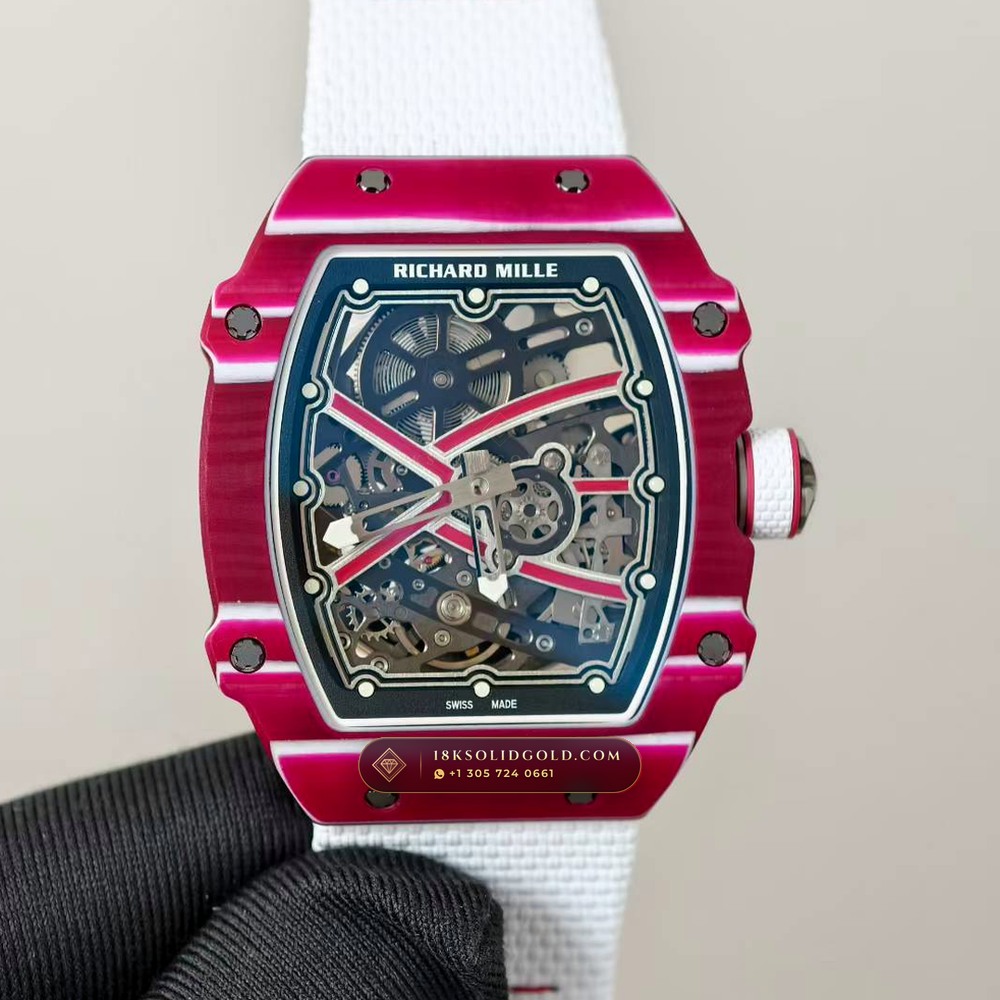 Richard Mille RM 67-02 Automatic Extra-Flat Mutaz Barshim Crimson Quartz TPT Hand-Chamfered Bevel Spec — Salon Edition