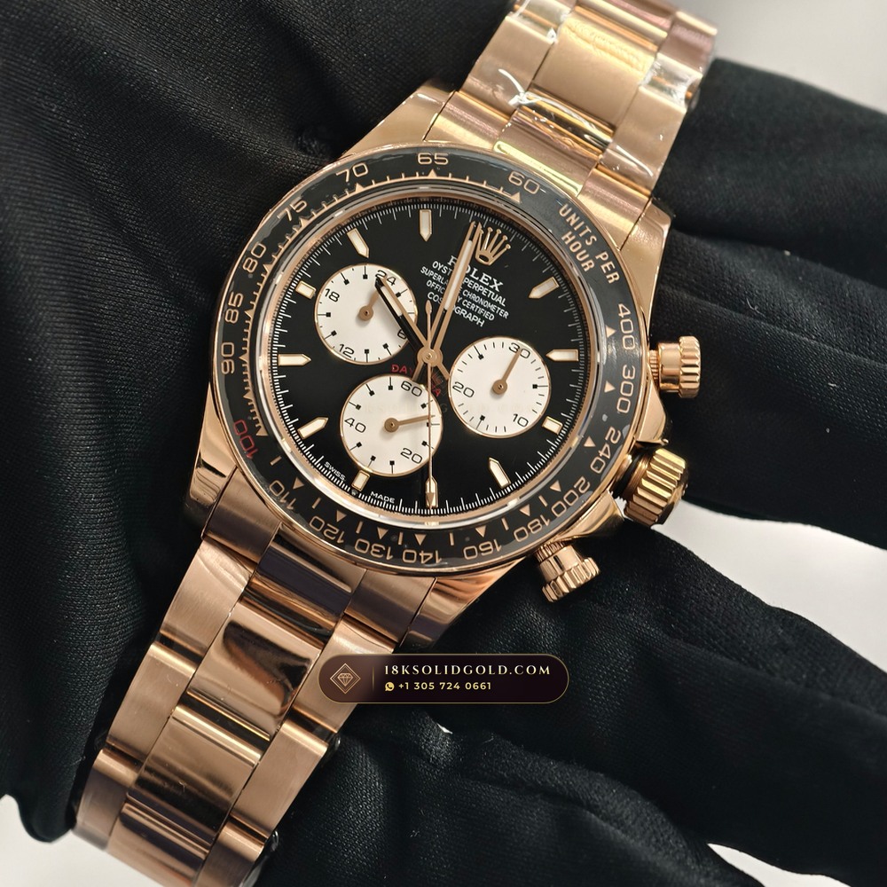 Rolex Cosmograph Daytona Le Mans 100th Anniversary 18K Everose Gold Reference 126525LN — Hallmarked Edition angle 3