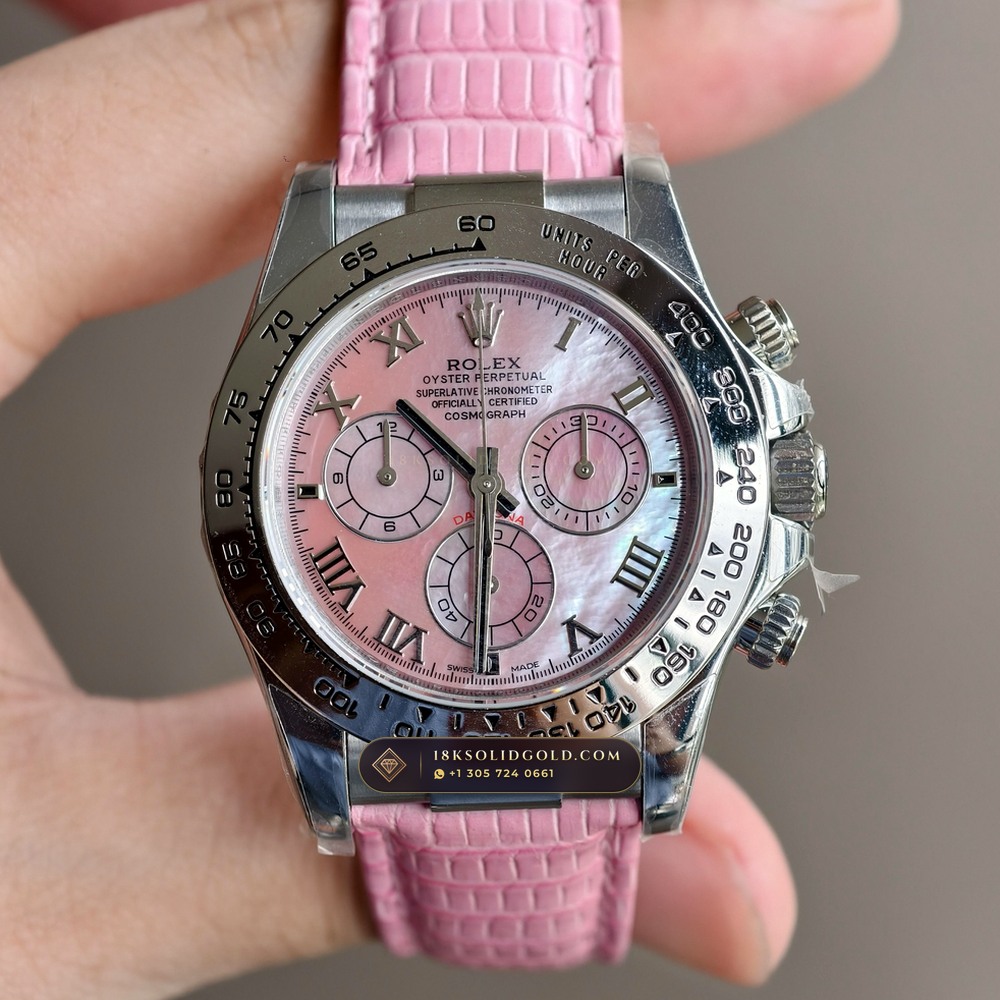 Rolex Cosmograph Daytona Beach Turquoise Blue Mother-of-Pearl 18K White Gold Reference 116519 — Hallmarked Edition