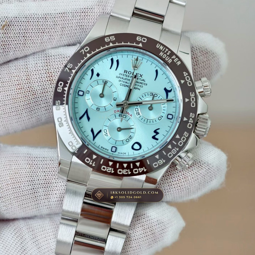 Rolex Cosmograph Daytona 950 Platinum Reference 116506 — Hallmarked Edition angle 3