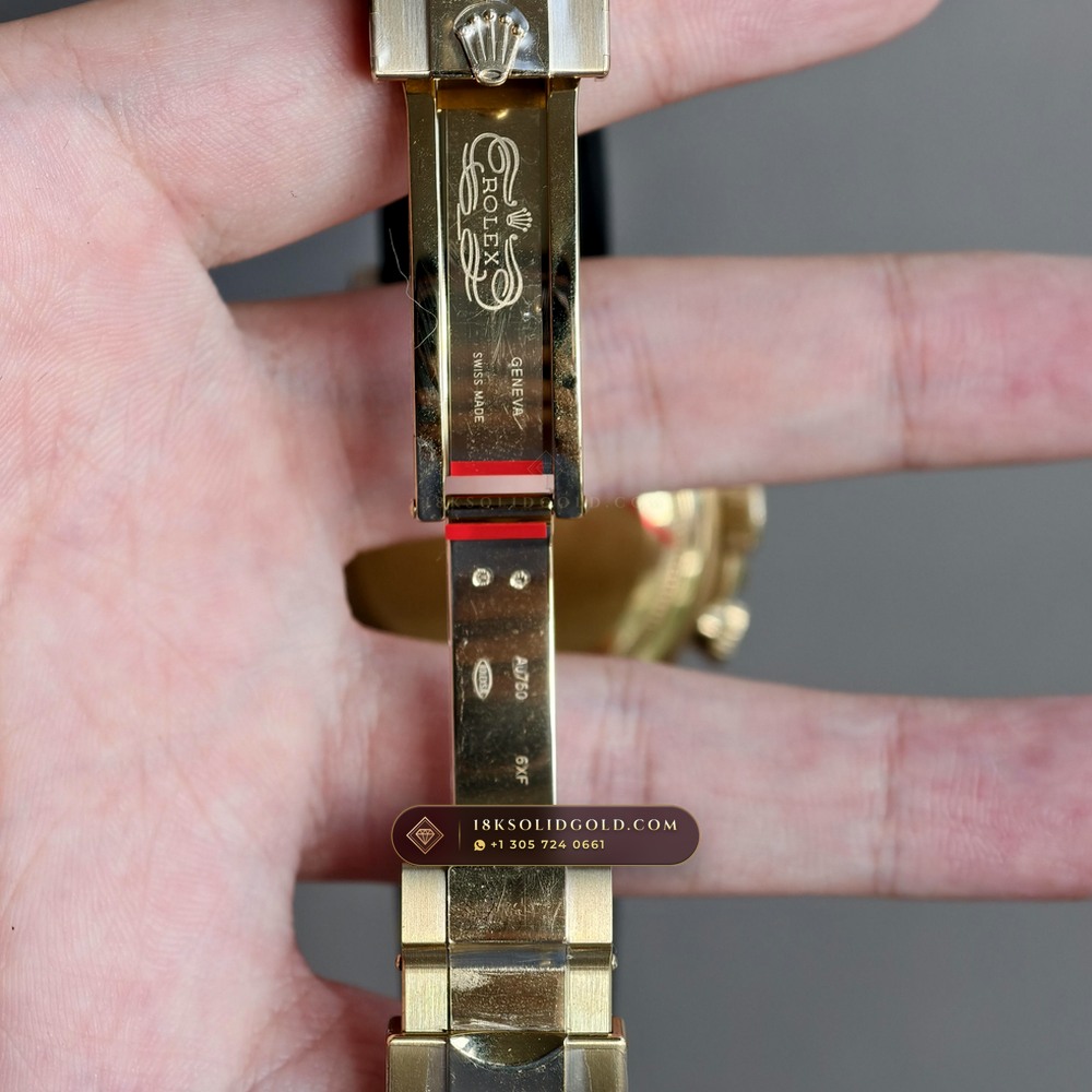 Rolex Cosmograph Daytona 18K Yellow Gold Reference 126518LN — Hallmarked Edition — Studio Gallery Plate VII in 18K Yellow Gold Au750 (160.6g Verified Mass, Rolex Manufacture Cal. 4131 - 72h Power Reserve)