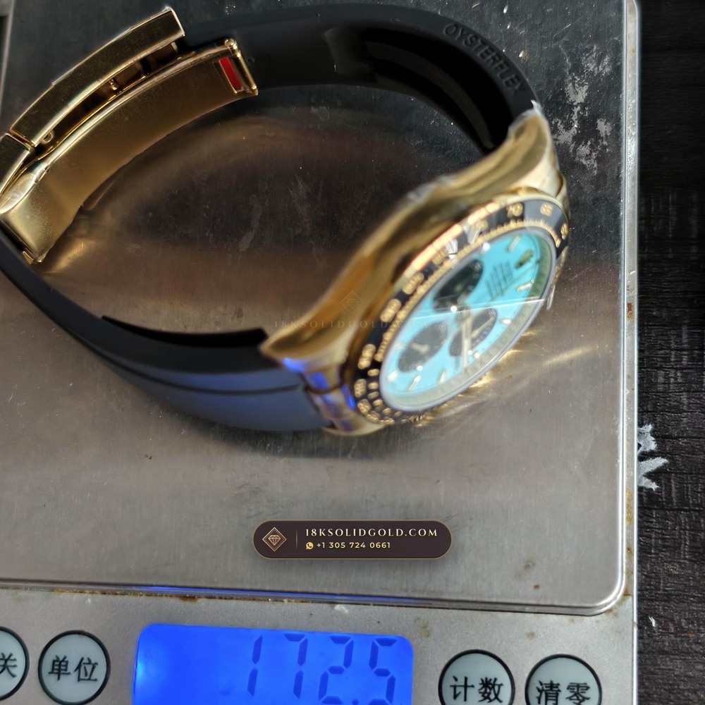 Rolex Cosmograph Daytona 18K Yellow Gold Reference 126518LN — Hallmarked Edition — Studio Gallery Plate VIII in 18K Yellow Gold Au750 (160.6g Verified Mass, Rolex Manufacture Cal. 4131 - 72h Power Reserve)