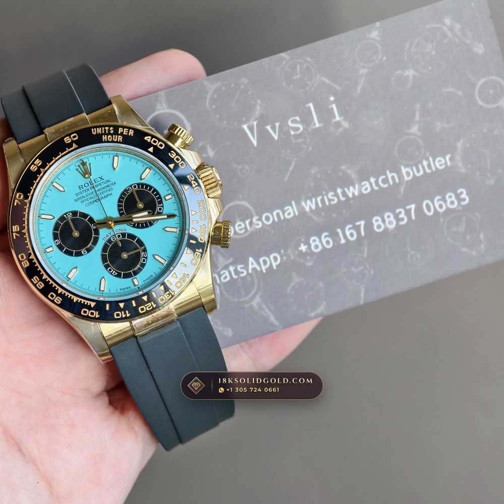 Rolex Cosmograph Daytona 18K Yellow Gold Reference 126518LN — Hallmarked Edition — Studio Gallery Plate IX in 18K Yellow Gold Au750 (160.6g Verified Mass, Rolex Manufacture Cal. 4131 - 72h Power Reserve)