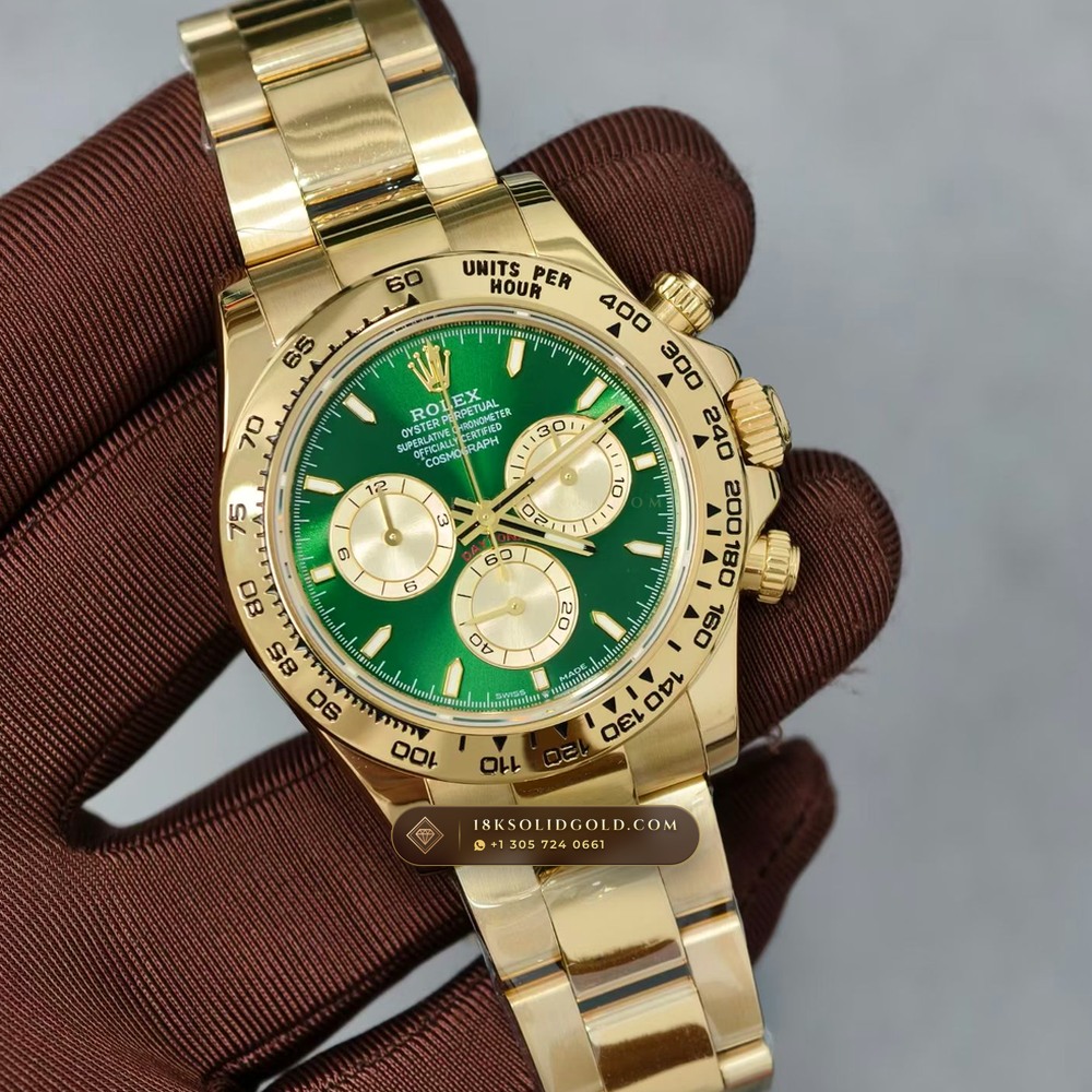Rolex Cosmograph Daytona 18K Yellow Gold Reference 126508 — Hallmarked Edition angle 2