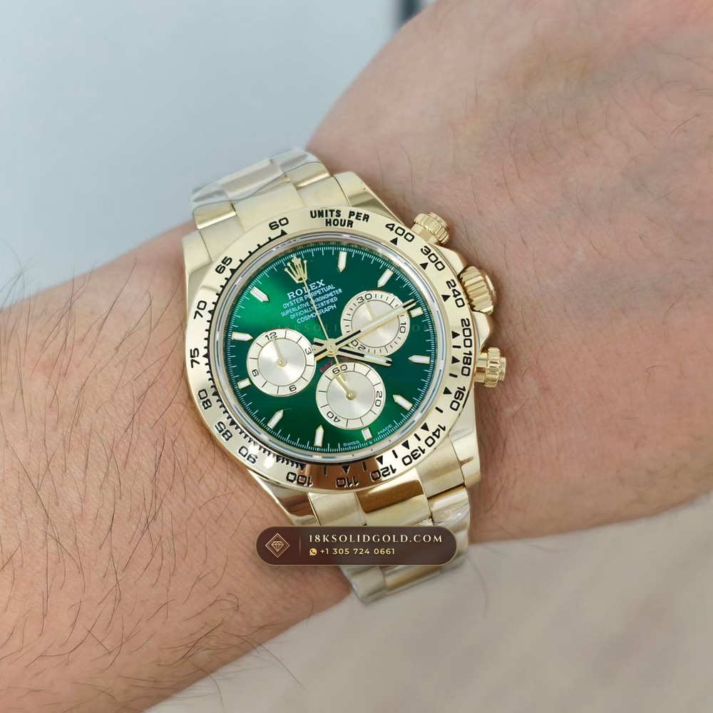 Rolex Cosmograph Daytona 18K Yellow Gold Reference 126508 — Hallmarked Edition — Studio Gallery Plate VII in 18K Yellow Gold Au750 (216.5g Verified Mass, Rolex Manufacture Cal. 4131 - 72h Power Reserve)