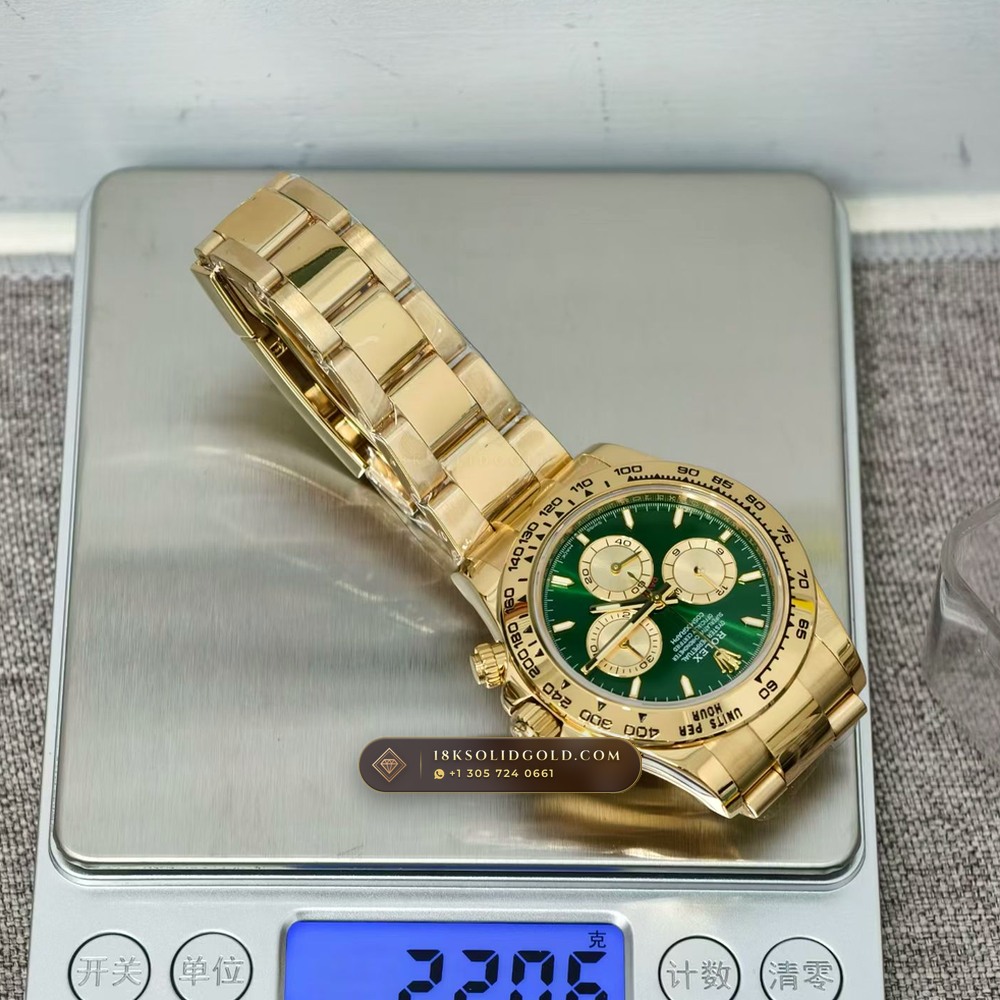 Rolex Cosmograph Daytona 18K Yellow Gold Reference 126508 — Hallmarked Edition — Studio Gallery Plate IX in 18K Yellow Gold Au750 (216.5g Verified Mass, Rolex Manufacture Cal. 4131 - 72h Power Reserve)