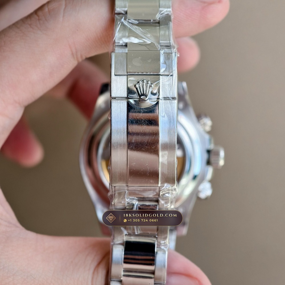 Rolex Cosmograph Daytona Le Mans 100th Anniversary 18K White Gold Reference 126529LN — Hallmarked Edition — Studio Gallery Plate X in 18K White Gold Au750 (216.5g Verified Mass, Rolex Manufacture Cal. 4132 - 24h Le Mans)