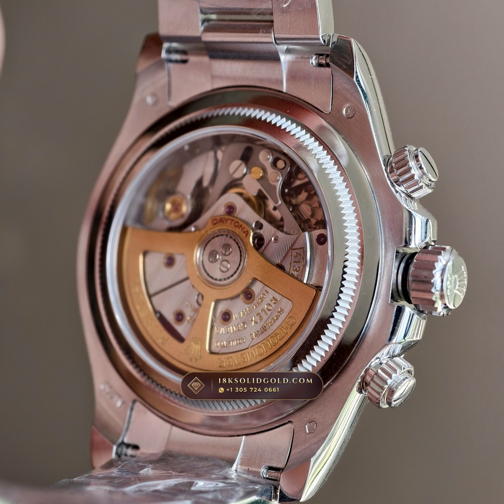 Rolex Cosmograph Daytona Le Mans 100th Anniversary 18K White Gold Reference 126529LN — Hallmarked Edition — Studio Gallery Plate VIII in 18K White Gold Au750 (216.5g Verified Mass, Rolex Manufacture Cal. 4132 - 24h Le Mans)