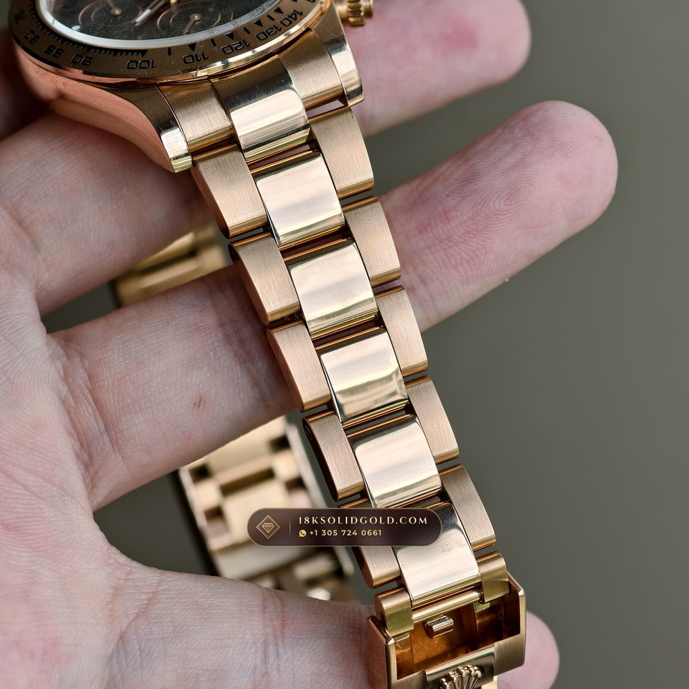 Rolex Cosmograph Daytona 18K Everose Gold Reference 116505 — Hallmarked Edition — Studio Gallery Plate VII in 18K Rose Gold Au750 (216.6g Verified Mass, Rolex Manufacture Cal. 4130 - 72h Power Reserve)
