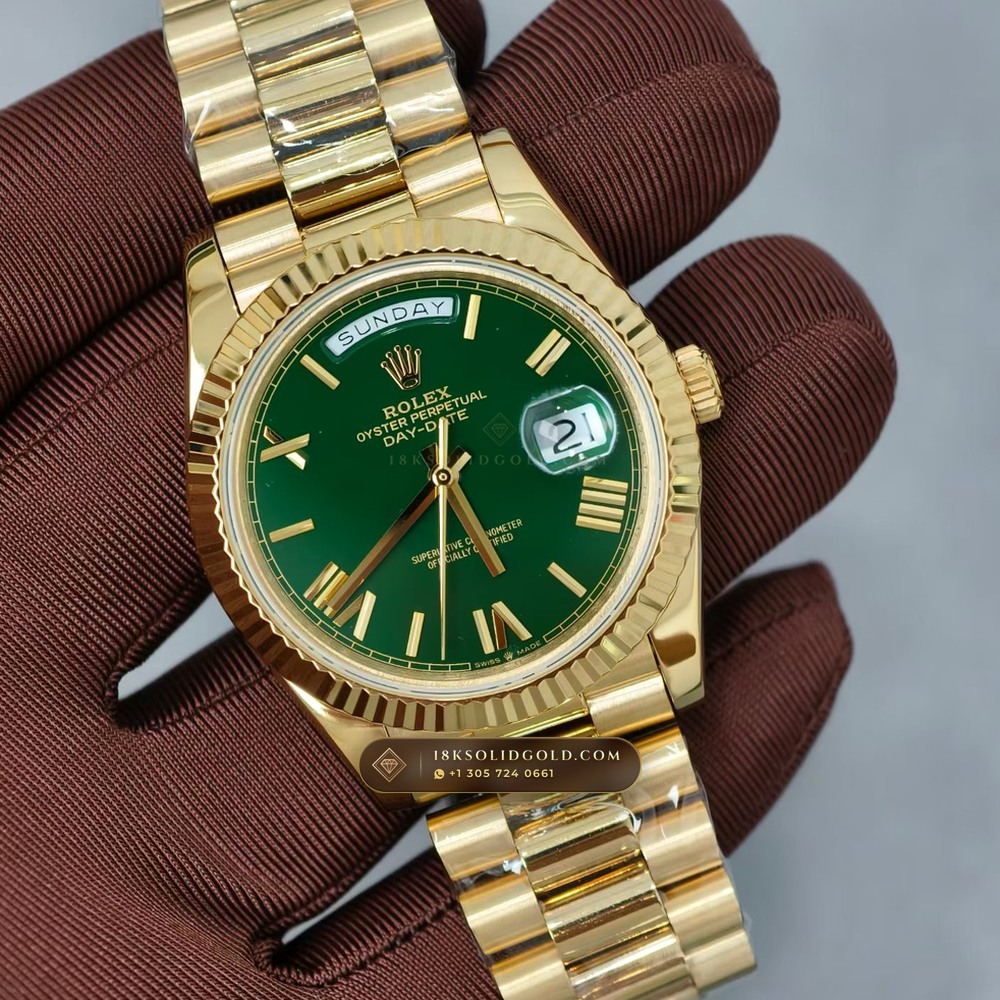 Rolex Day-Date 40 18K Yellow Gold Reference 228238 — Hallmarked Edition angle 2