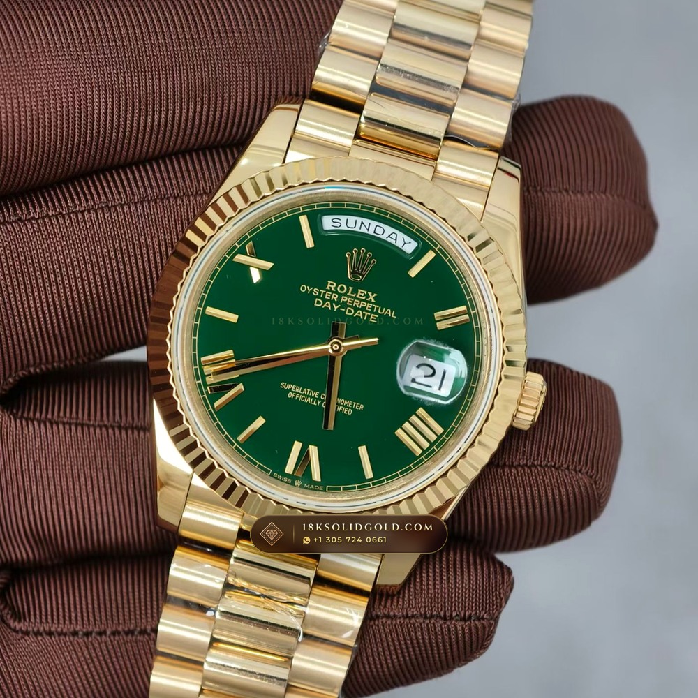 Rolex Day-Date 40 18K Yellow Gold Reference 228238 — Hallmarked Edition angle 3