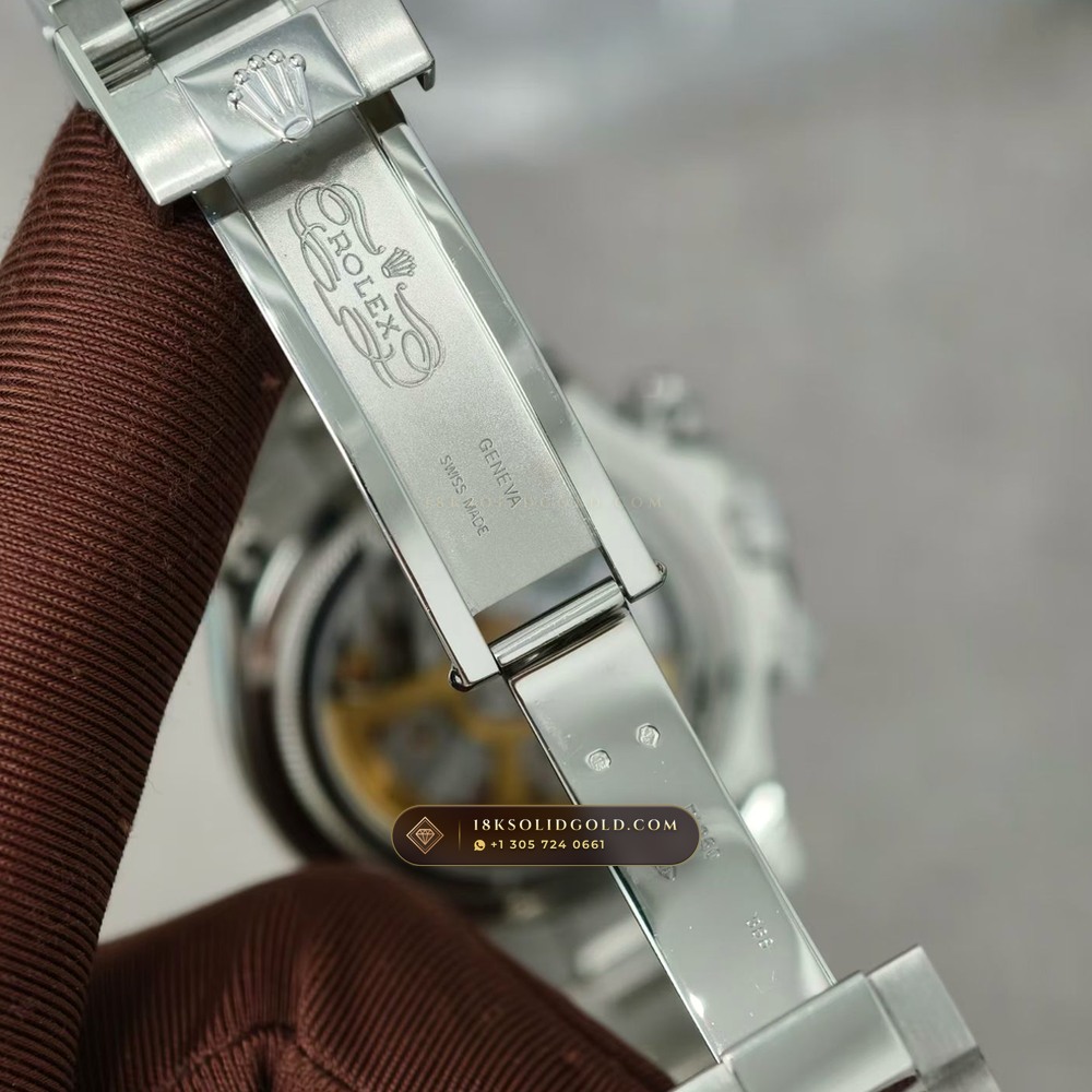 Rolex Cosmograph Daytona Platona Ice-Blue & Chestnut Cerachrom 950 Platinum Reference 126506 — Hallmarked Edition — Studio Gallery Plate VII in 950 Platinum Pt950 (282.0g Verified Mass, Rolex Manufacture Cal. 4131 - 72h Power Reserve)