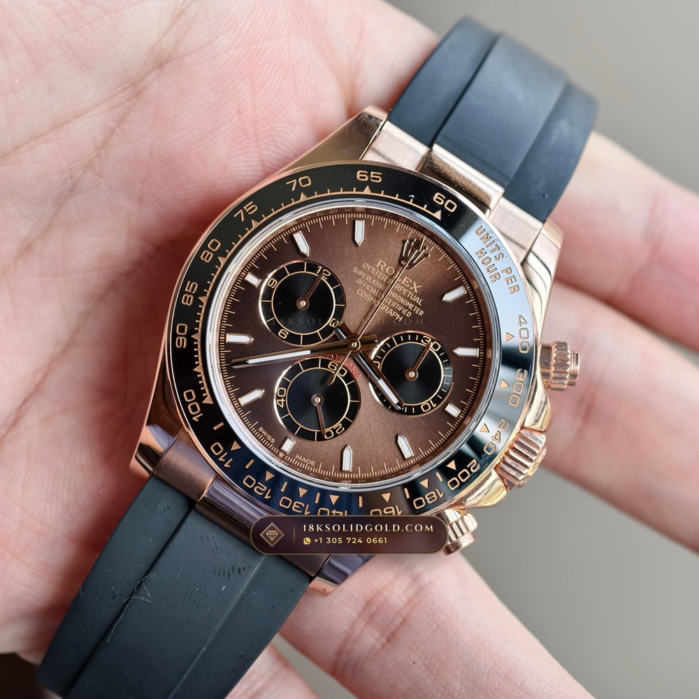 Rolex Cosmograph Daytona 18K Everose Gold Reference 126515LN — Hallmarked Edition angle 3