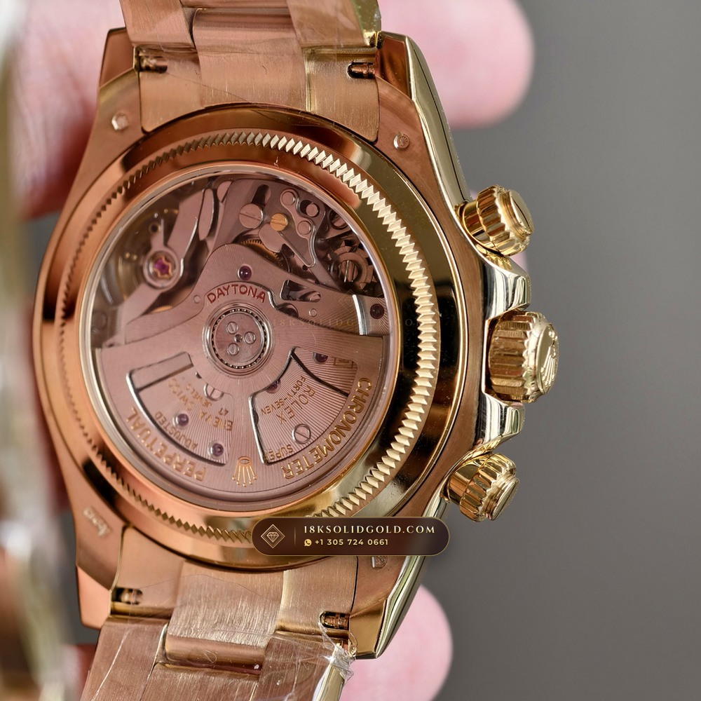 Rolex Cosmograph Daytona John Mayer II Emerald & Gold Dial 18K Yellow Gold Reference 126508 — Hallmarked Edition — Studio Gallery Plate VIII in 18K Yellow Gold Au750 (216.8g Verified Mass, Rolex Manufacture Cal. 4131 - 72h Power Reserve)