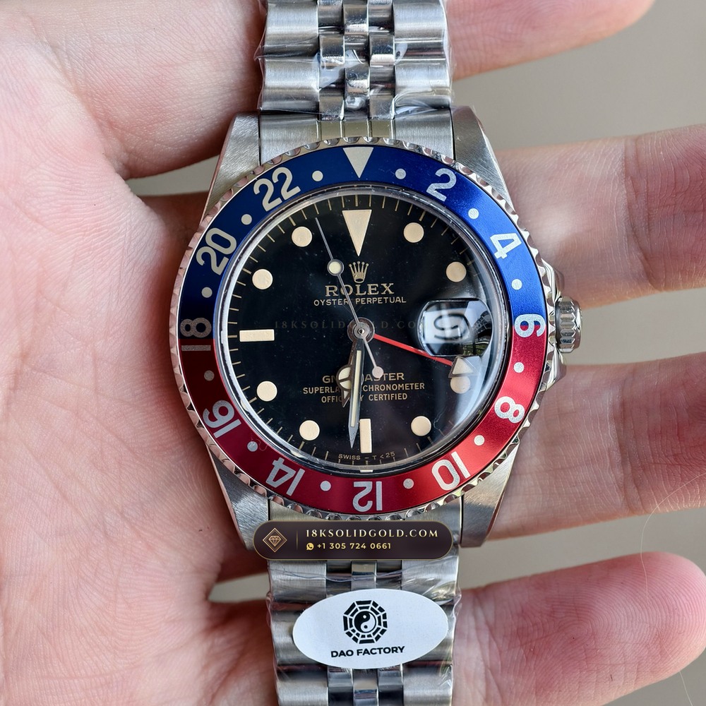 Rolex GMT-Master Vintage Pepsi Red & Blue Cerachrom Reference 1675 — Salon Edition