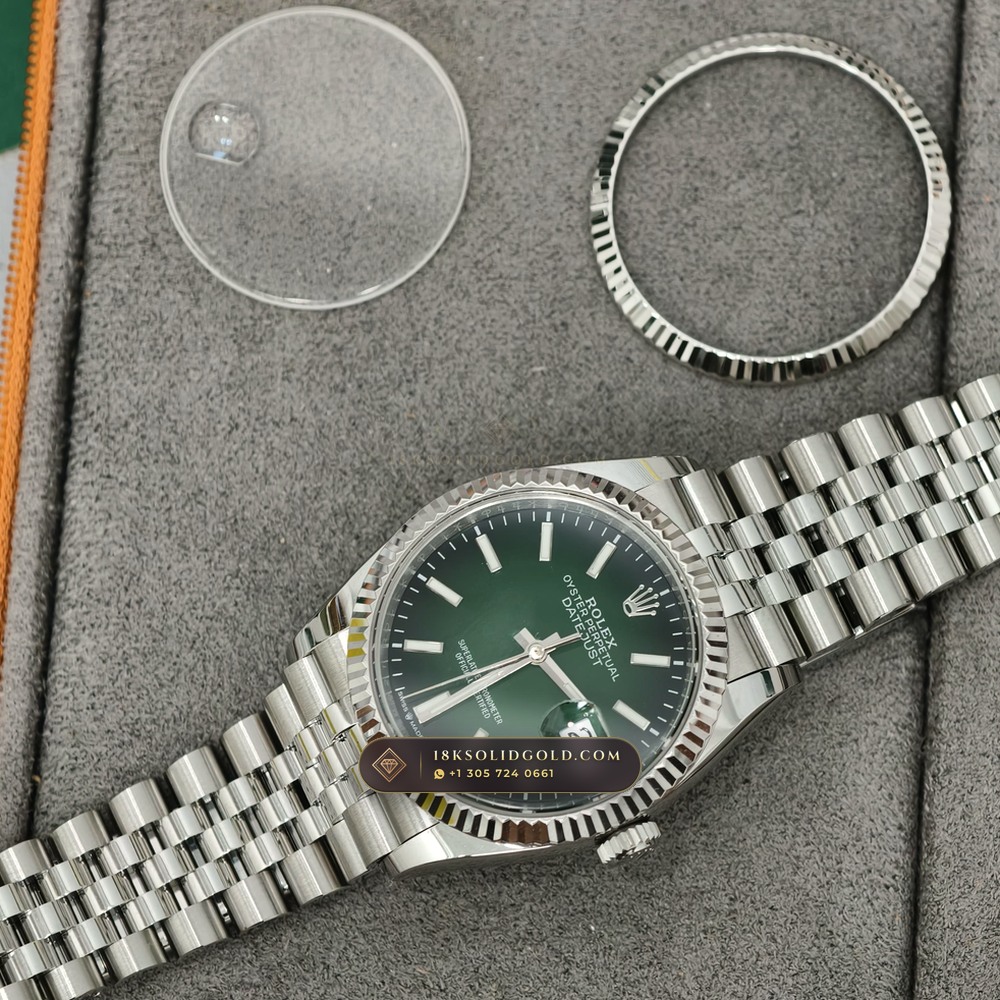 Rolex Datejust 36 Reference 126234 — Salon Edition — Studio Gallery Plate IX in 904L Stainless Steel Custom Architecture (120.2g Verified Mass, Rolex Manufacture Cal. 3235 - 70h Power Reserve)