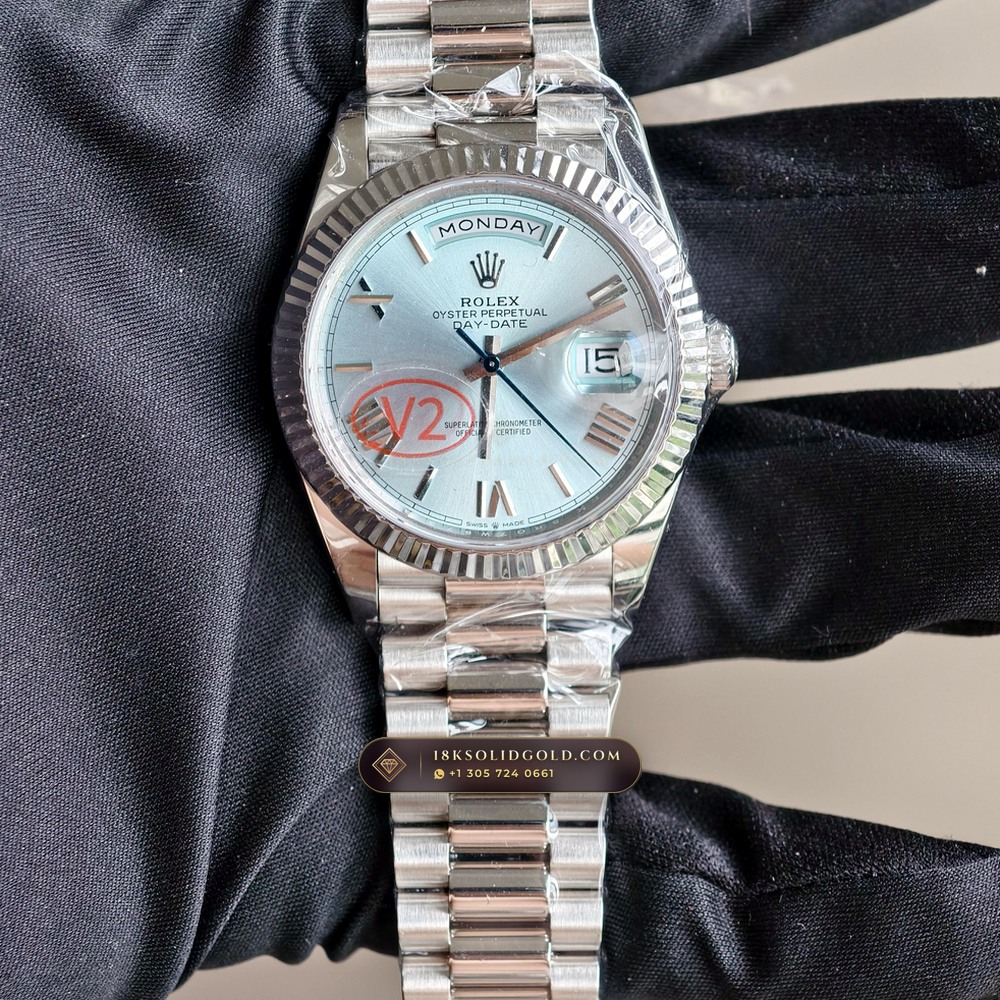 Rolex Day-Date 40 950 Platinum Reference 228236 — Hallmarked Edition