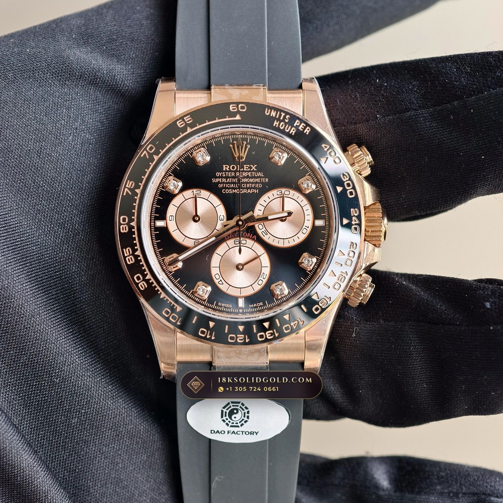 Rolex Cosmograph Daytona 18K Everose Gold Deep Crystal Optics Reference 126515LN — Hallmarked Edition